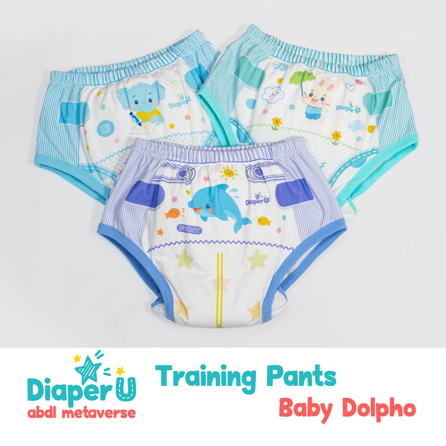 ABDL Training Pants - Baby Dolpho (Waterproof Version)