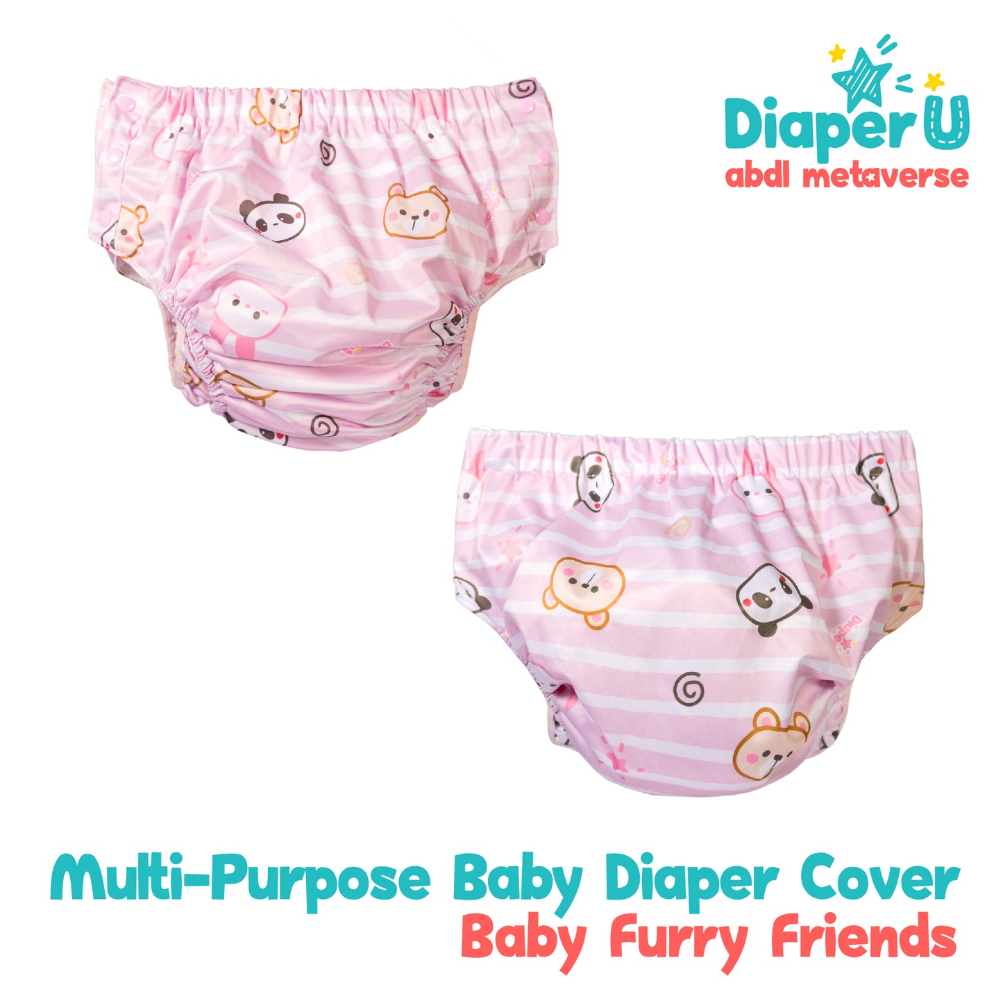 Baby Furry Friends Multi-purpose Baby Diaper Cover