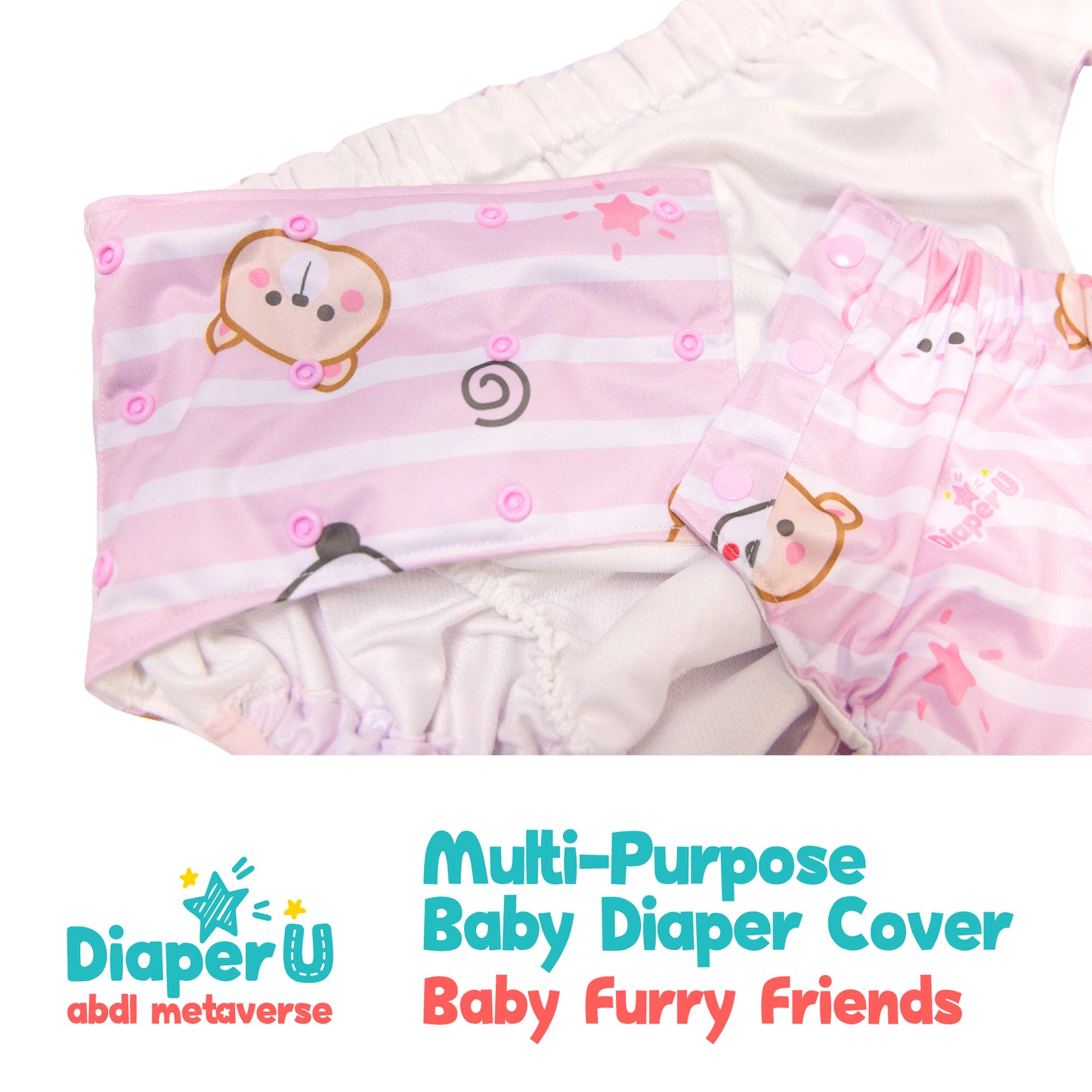 Baby Furry Friends Multi-purpose Baby Diaper Cover