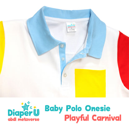 ABDL Polo Onesie - Playful Carnival