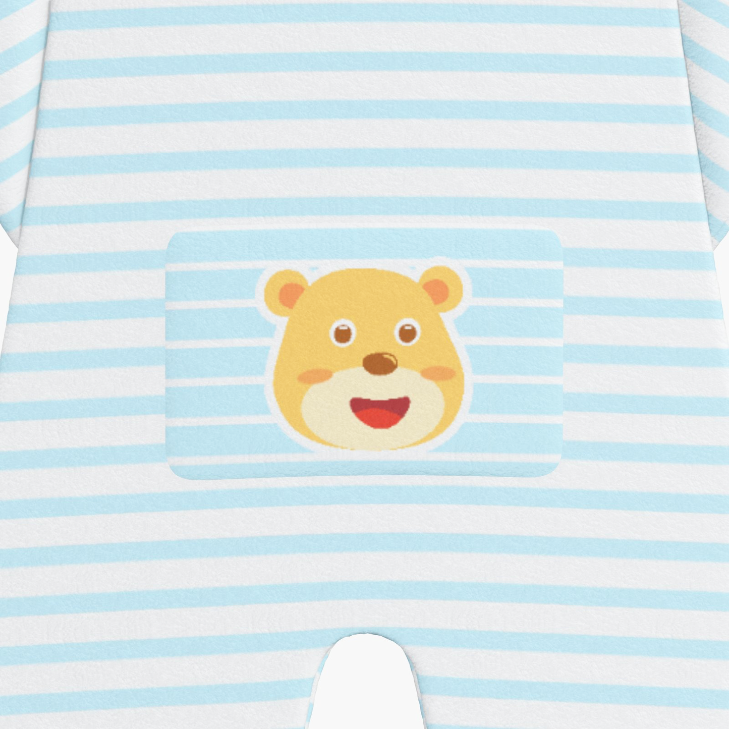 BabyCloudie Plush Fleece Footed Jammies - Baby Bear