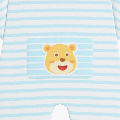 BabyCloudie Plush Fleece Footed Jammies - Baby Bear