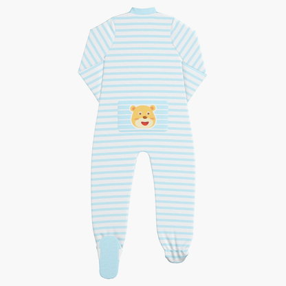 BabyCloudie Plush Fleece Footed Jammies - Baby Bear