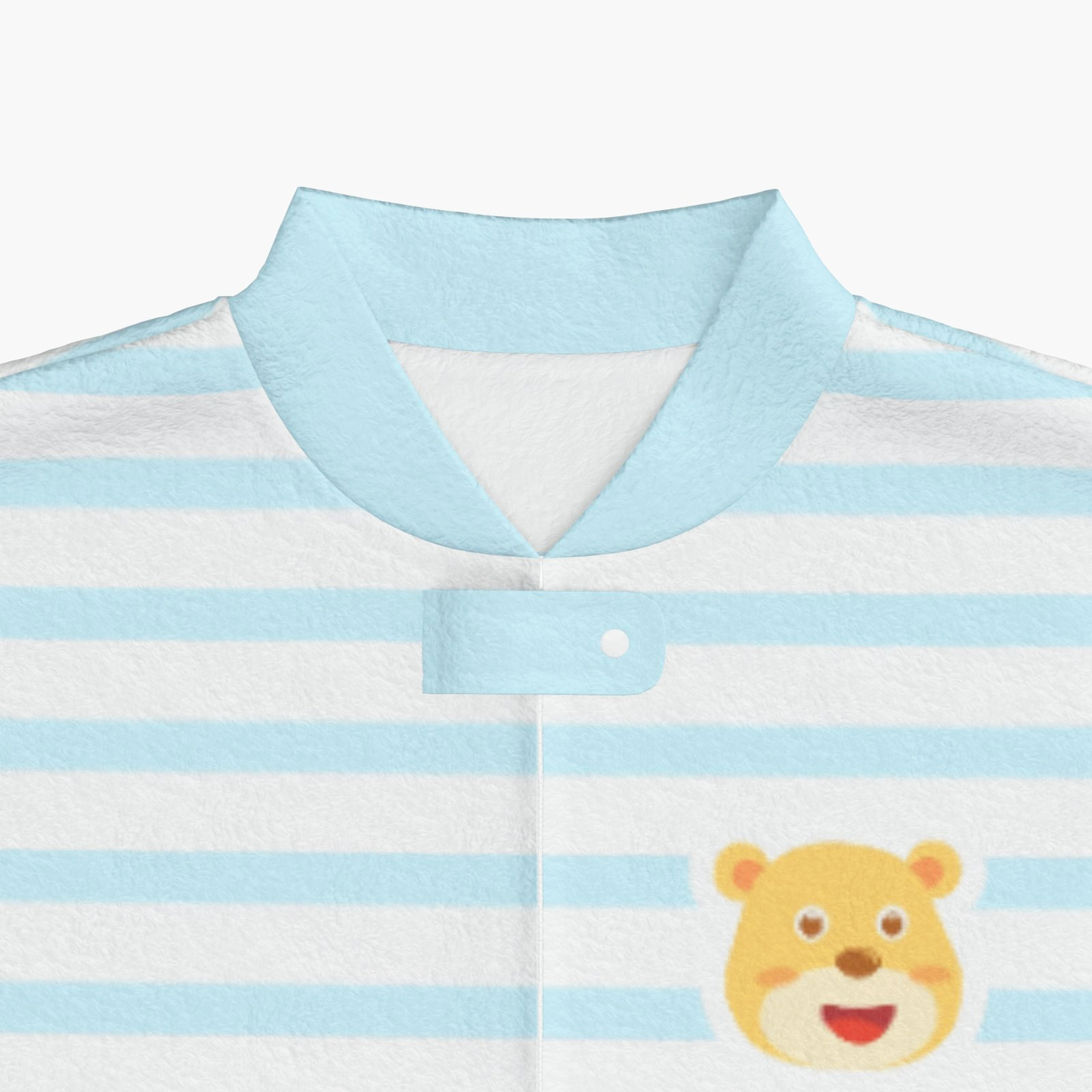 BabyCloudie Plush Fleece Footed Jammies - Baby Bear