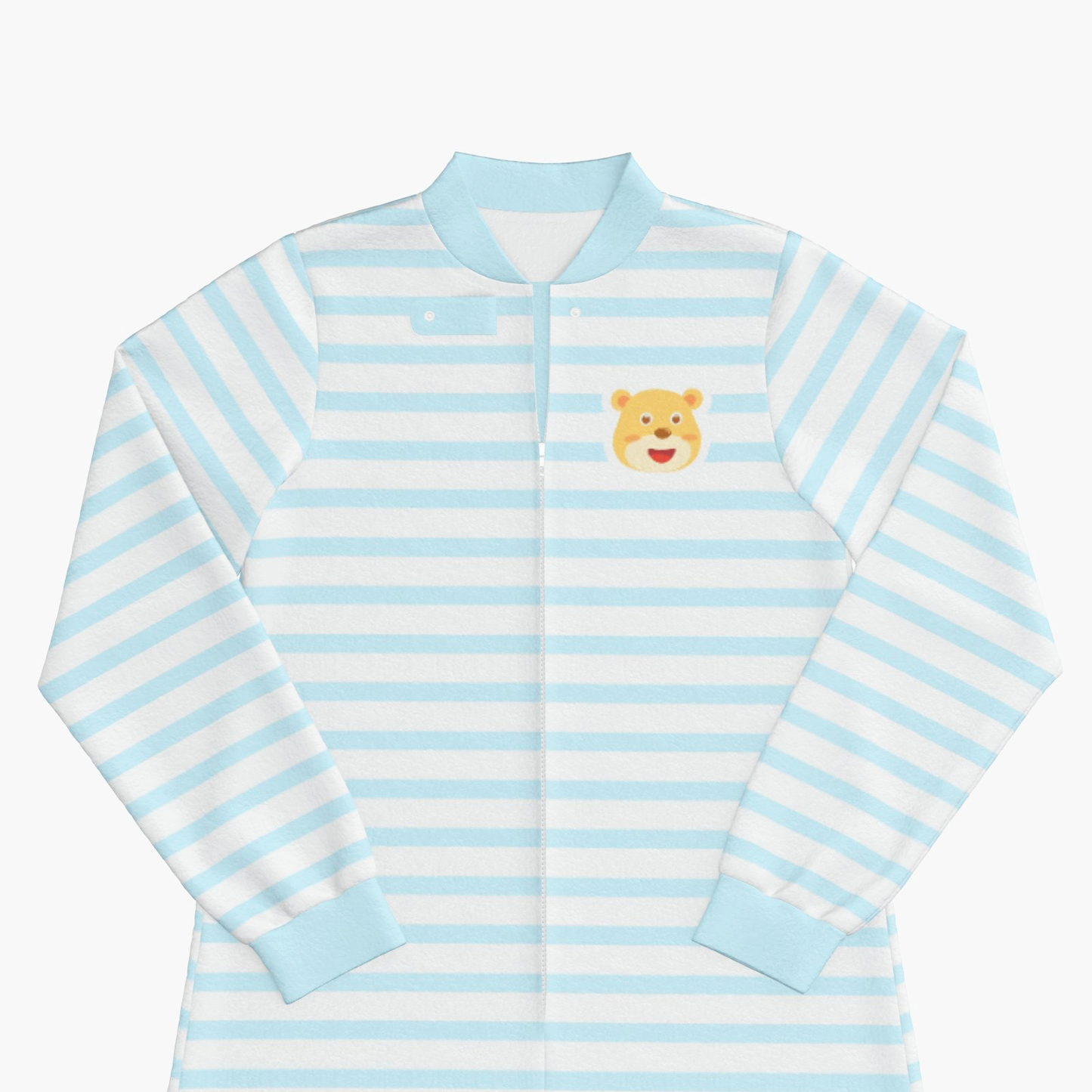 BabyCloudie Plush Fleece Footed Jammies - Baby Bear