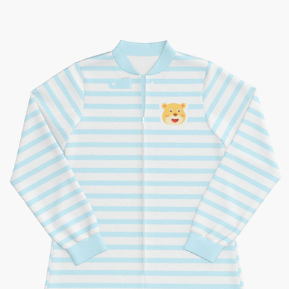 BabyCloudie Plush Fleece Footed Jammies - Baby Bear