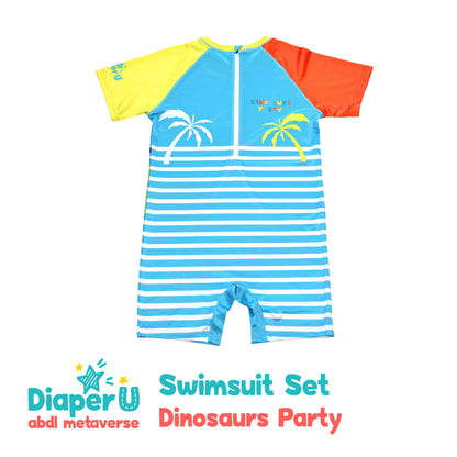 ABDL Swimsuit Set - Dinosaurs Party (Limited Edition)