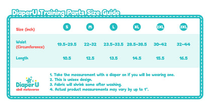 ABDL Training Pants - Baby Boo (Waterproof Version)