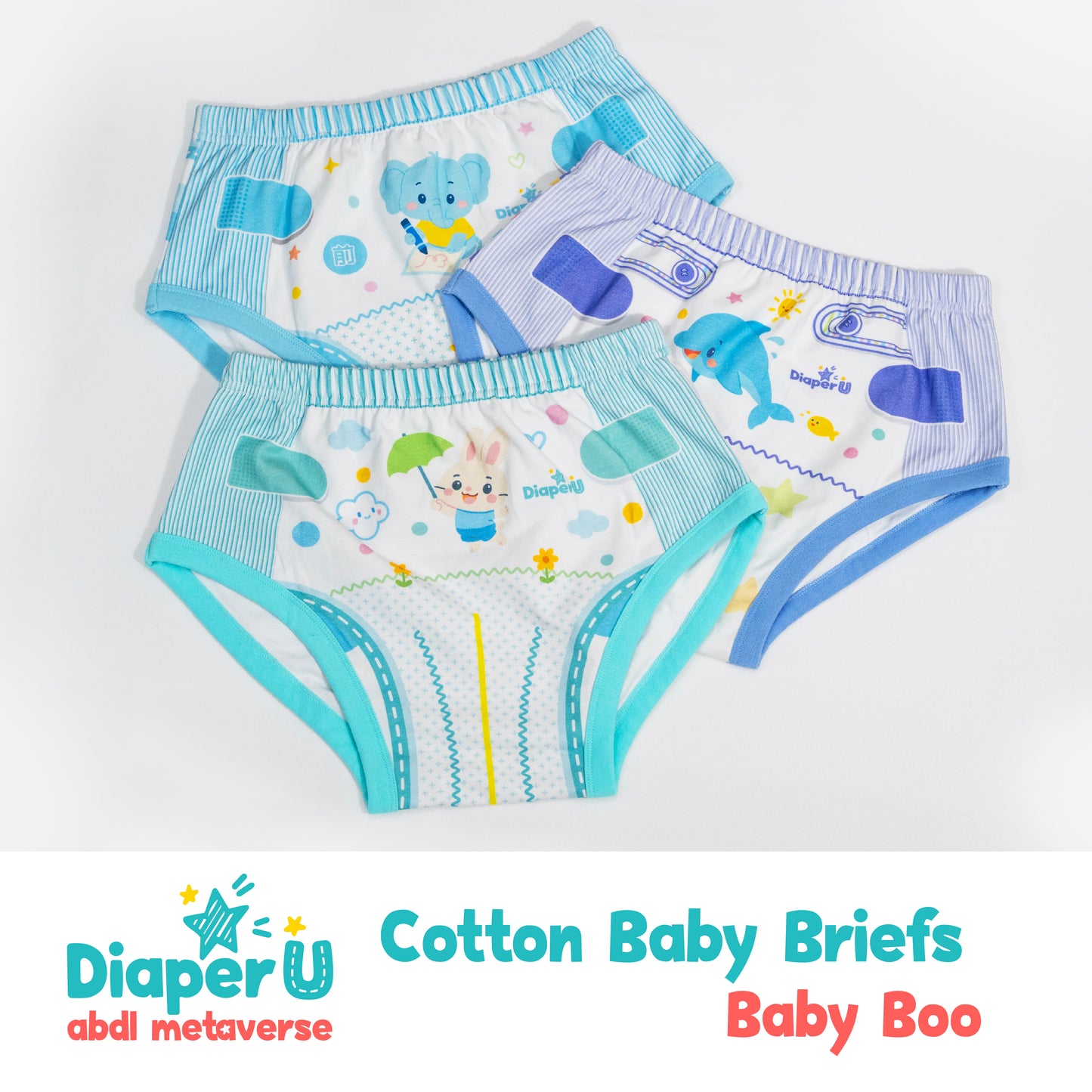 ABDL Cotton Baby Briefs - Baby Boo