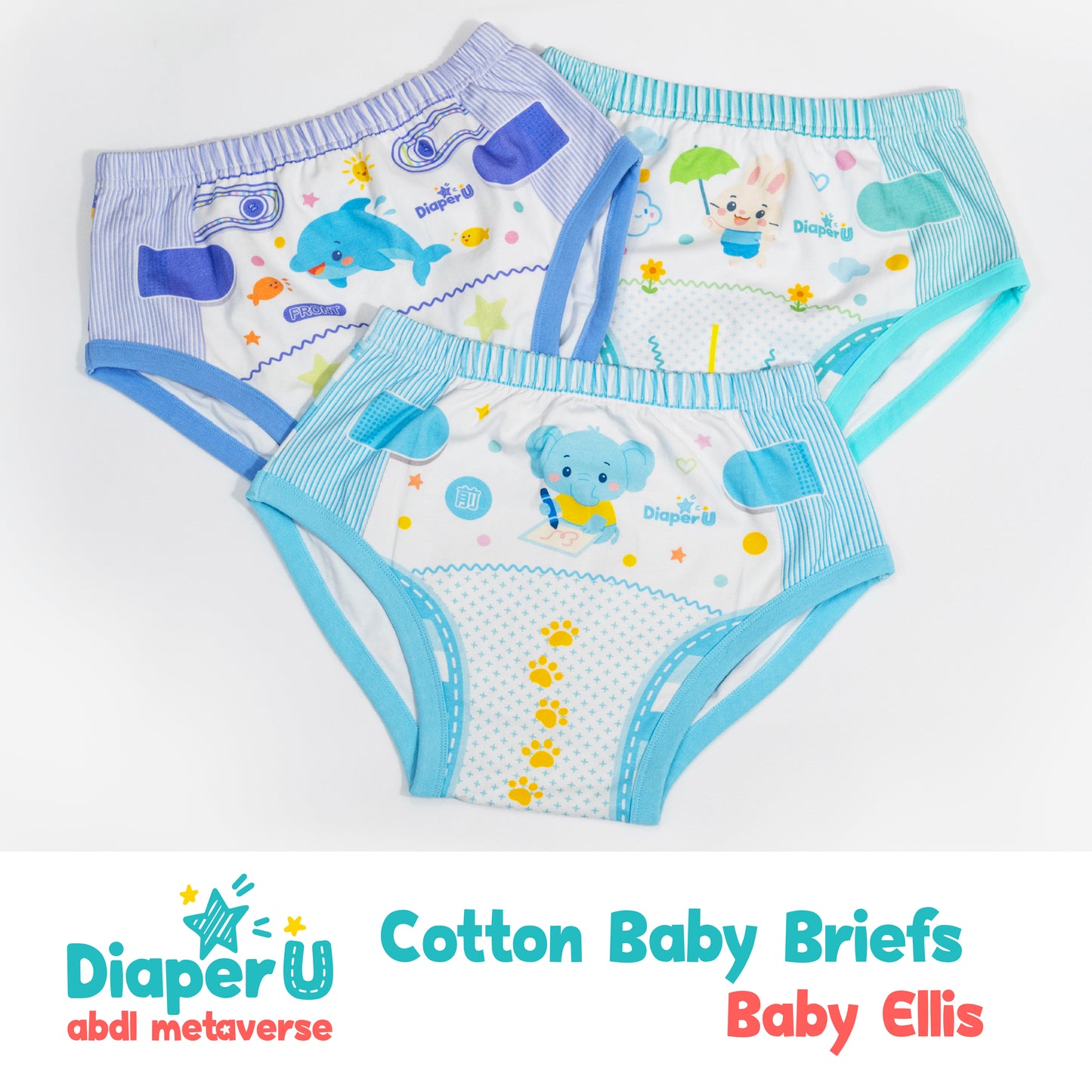 ABDL Cotton Baby Briefs - Baby Ellis