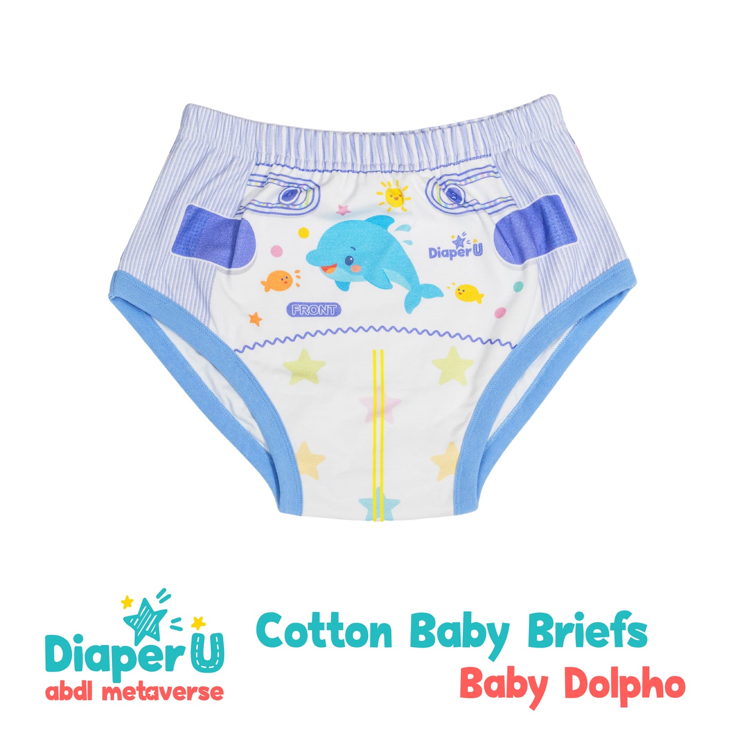 ABDL Cotton Baby Briefs - Baby Dolpho