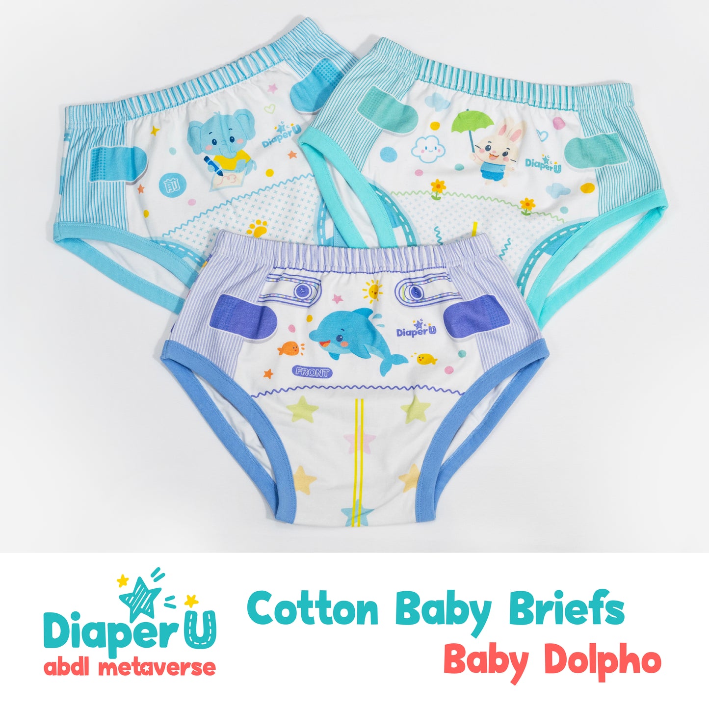 ABDL Cotton Baby Briefs - Baby Dolpho
