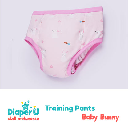 ABDL Training Pants - Baby Bunny (Waterproof Version)