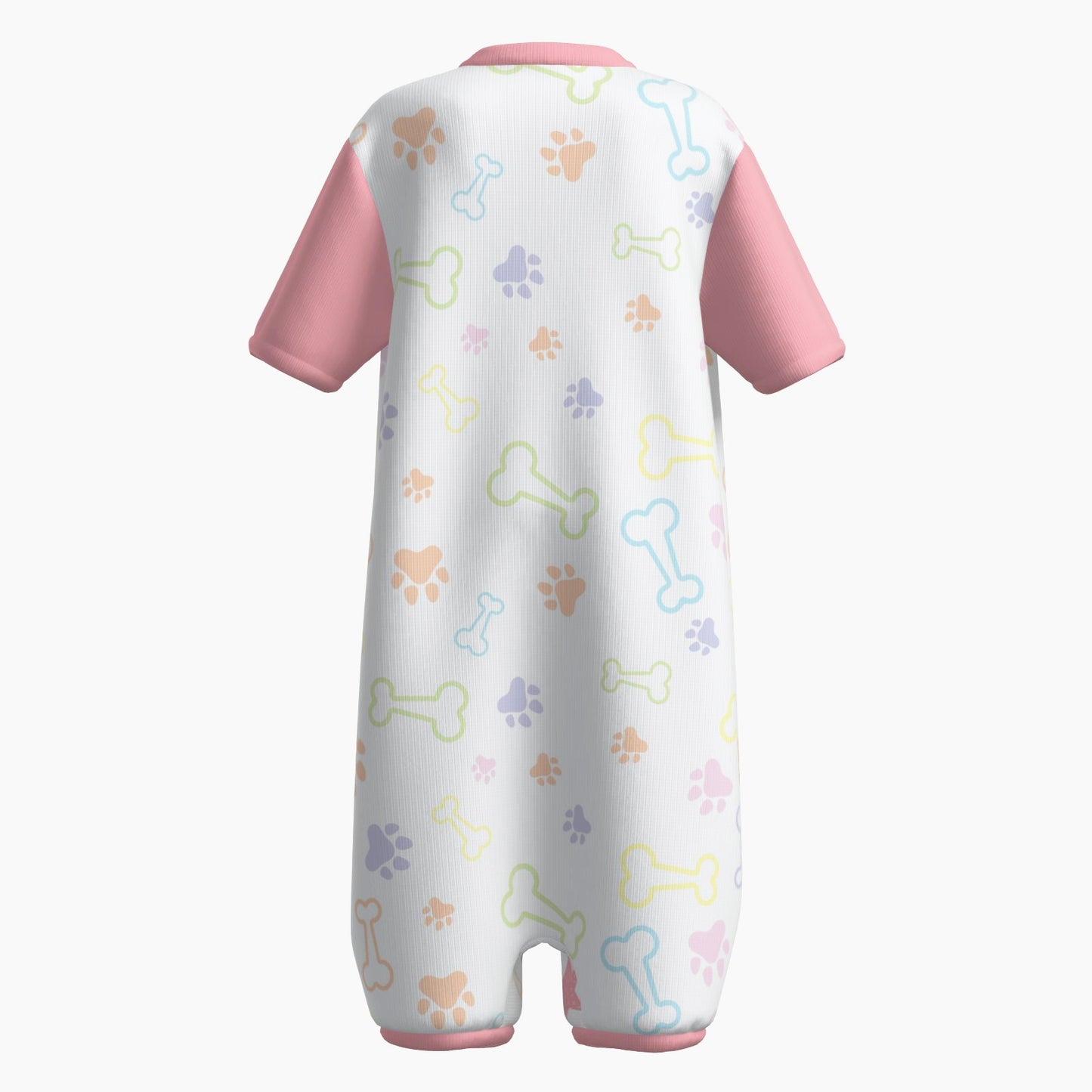 Snap-Up Sleepytime Romper - Puppy Play (Pink)