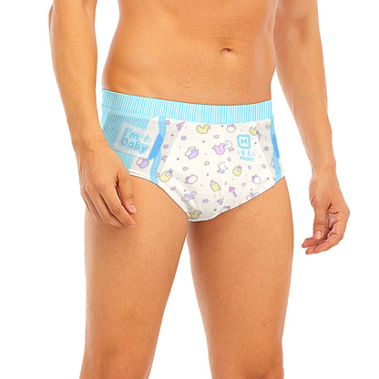 Baby Boy Briefs - I'm Baby (Baby Blue)