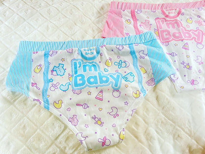 ABDL Baby Boy Briefs Bundle - I'm Baby Bundle Set