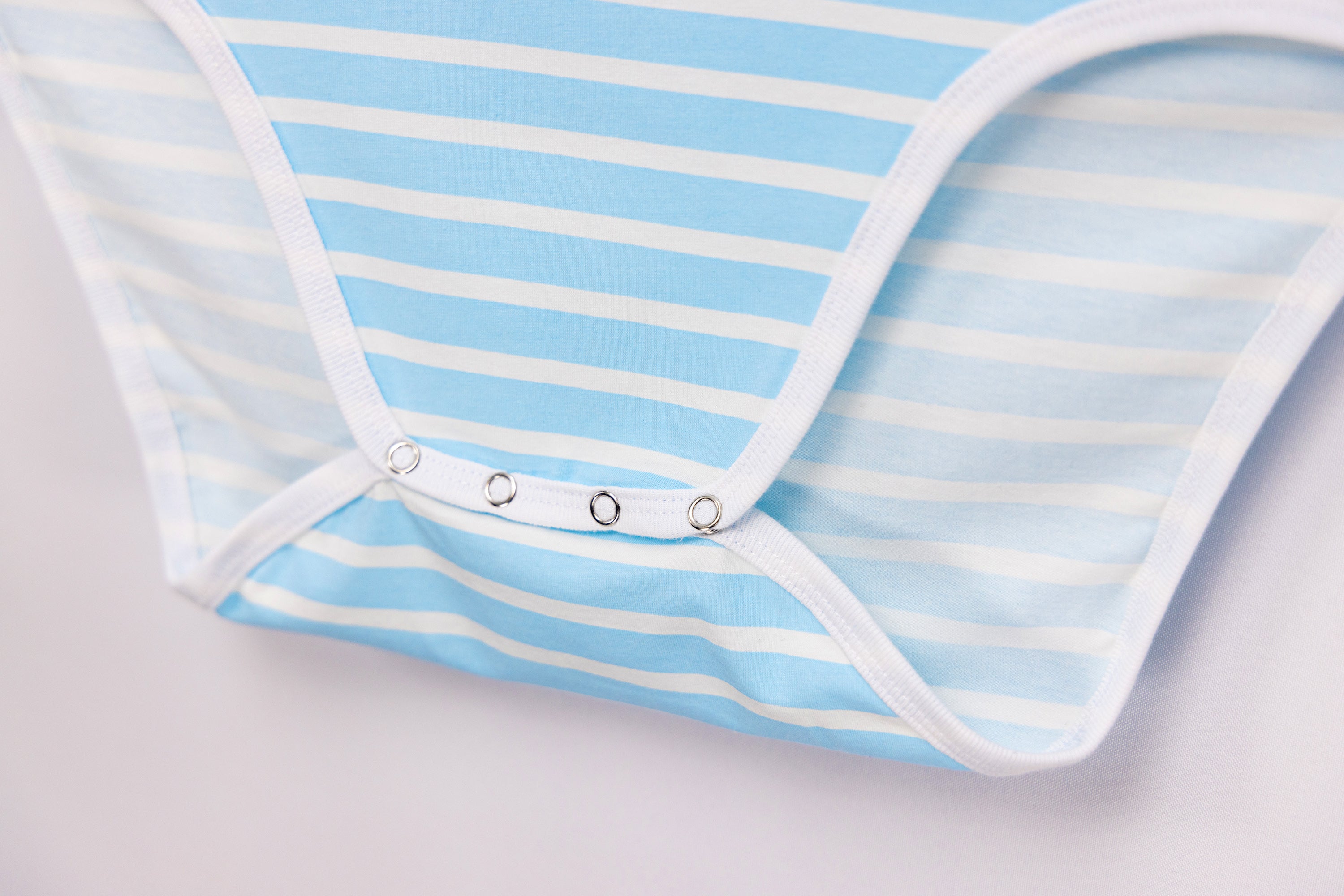 ABDL Onesie - Blue Stripe & White