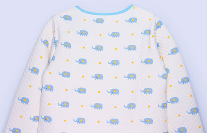 ABDL Long Sleeve Onesie - Baby Elephant (Extra Warm)