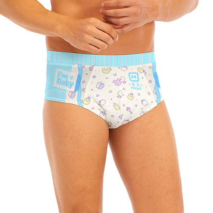 Baby Boy Briefs - I'm Baby (Baby Blue)