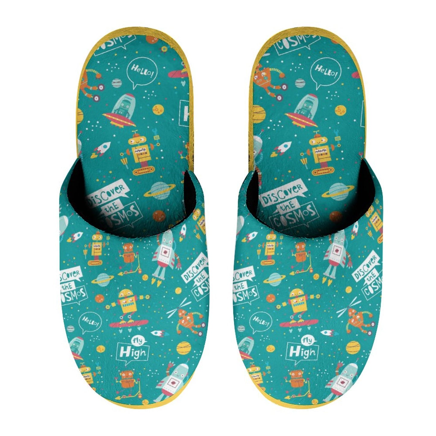 Men Size Extra Warm Slippers - Robot Universe