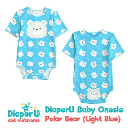 ABDL Onesie - Polar Bear (Light Blue)