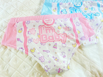 ABDL Baby Boy Briefs Bundle - I'm Baby Bundle Set