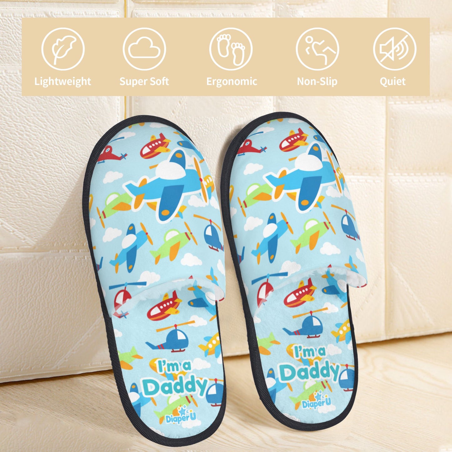 ABDL Slippers - Airplane