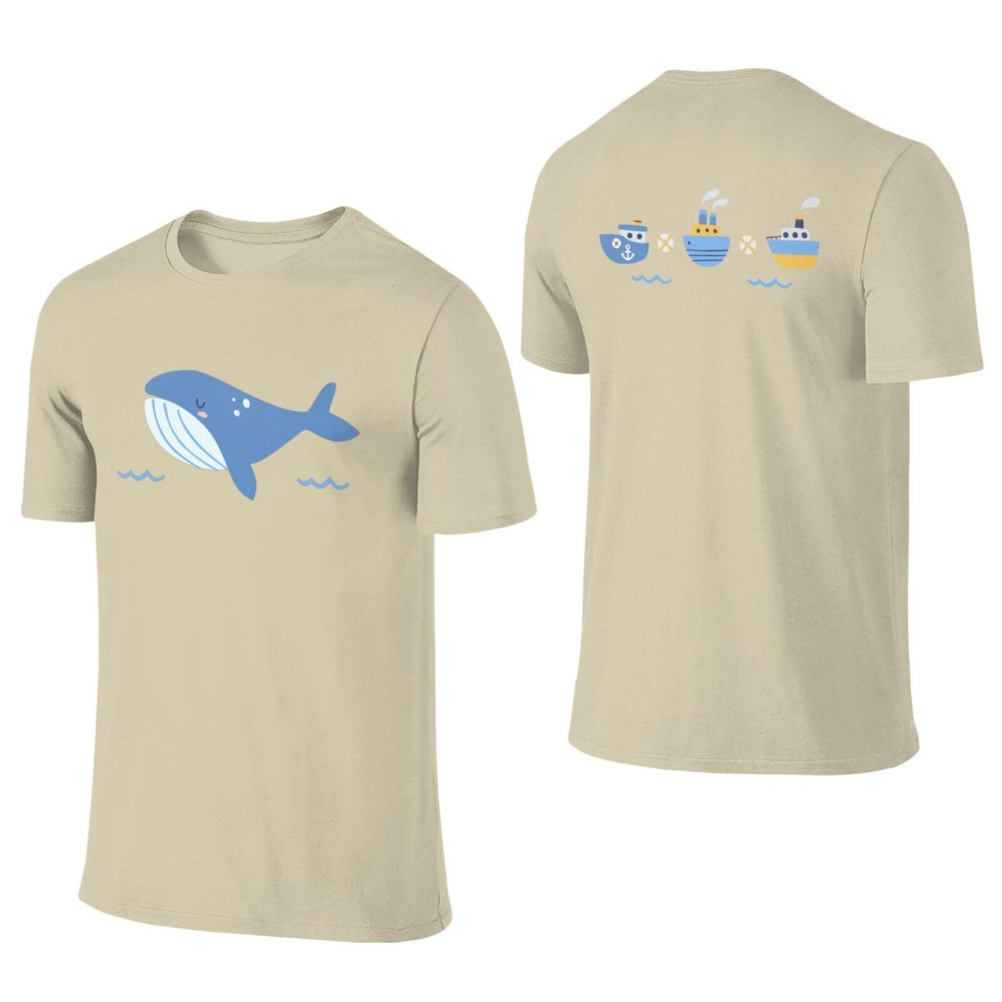 Baby Whale T-Shirt (Double sided graphic)