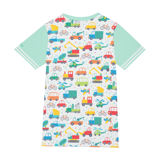 Adult Baby Play Shirt - Green Cars