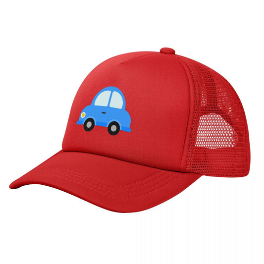 Blue Baby Car Snapback Hats (Red Black)