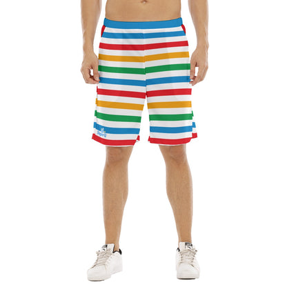 Adult Baby Play Shorts - Color Stripe
