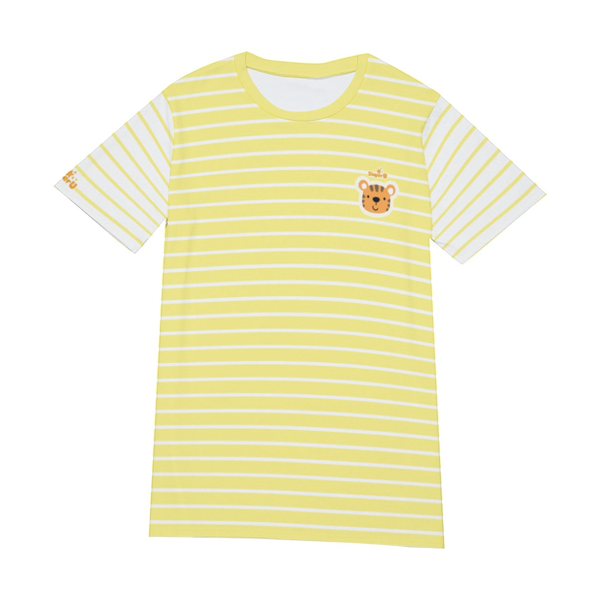 Adult Baby Play Shirt - Yellow Tiger
