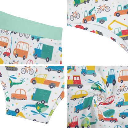 Baby Boy Briefs - Green Cars
