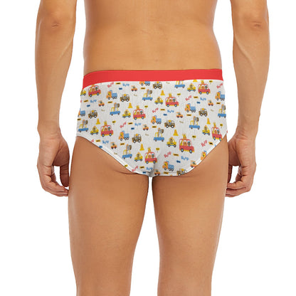 Baby Boy Briefs - Red Animals