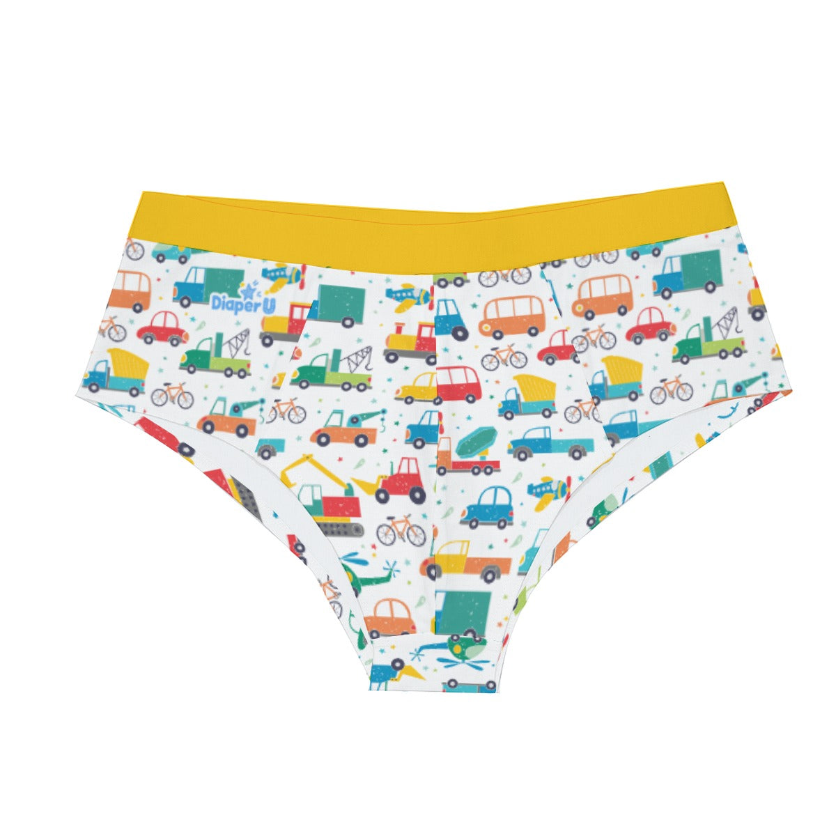 ABDL Adult Baby Boy Briefs Underwear Space Yellow 