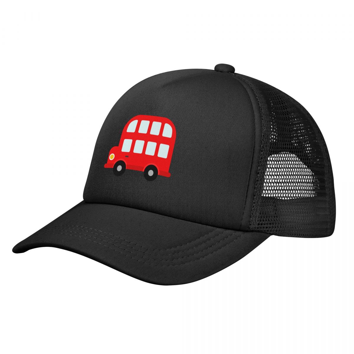 Red Baby Bus Snapback Hats (Black Yellow)