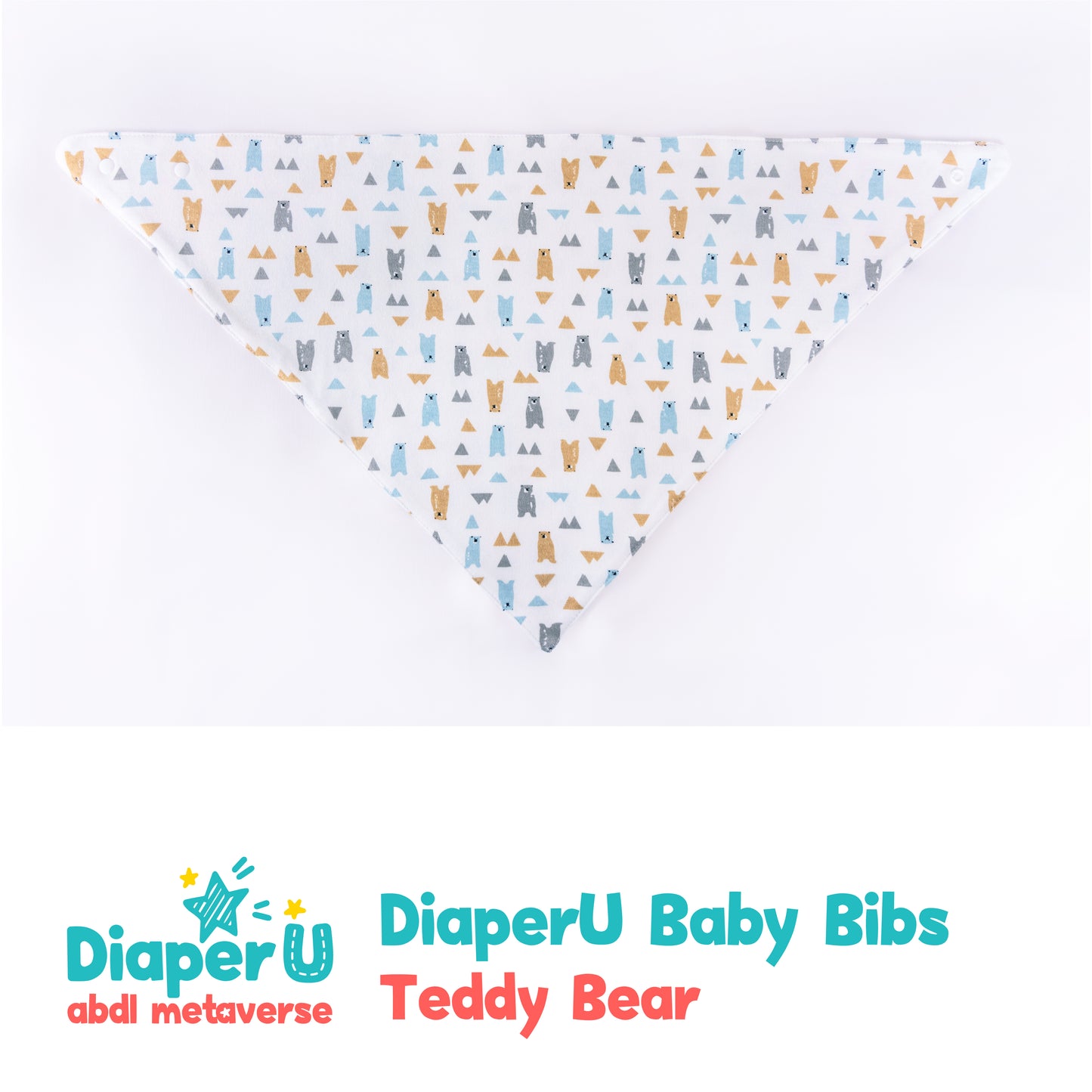 ABDL Baby Bibs - Teddy Bear (Adult Size)