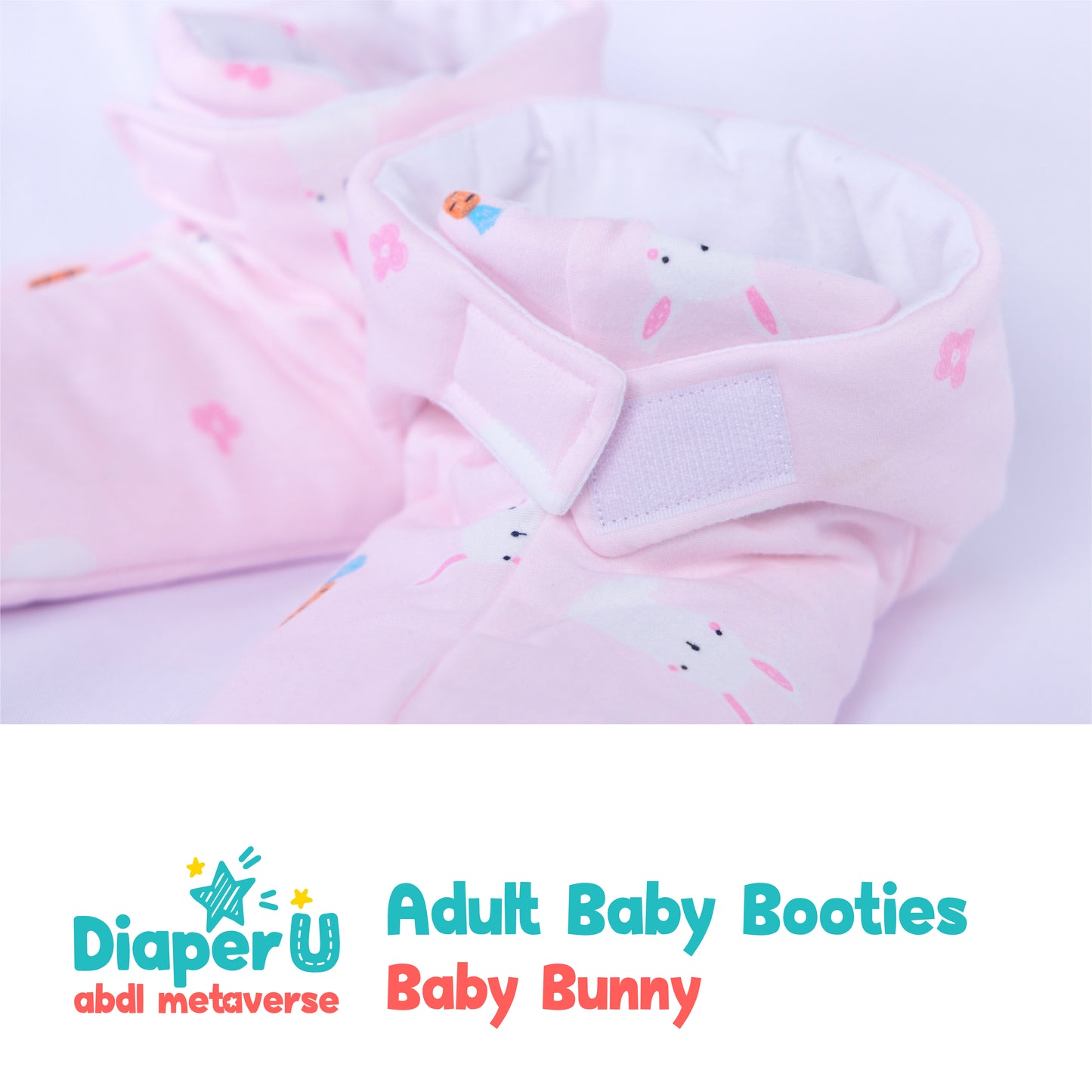 ABDL Baby Booties - Baby Bunny