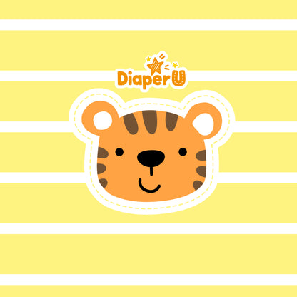 Adult Baby Play Shirt - Yellow Tiger