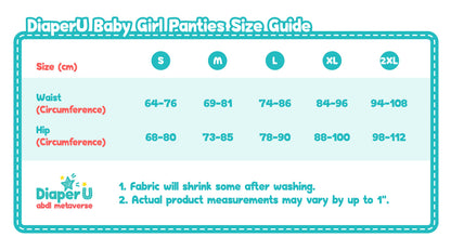 Baby Girl Panties - I'm Baby (Baby Pink)