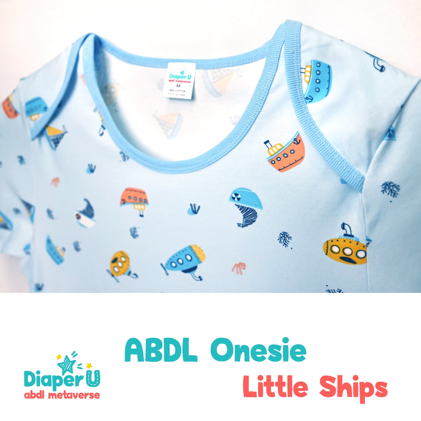 ABDL Onesie - Little Ships