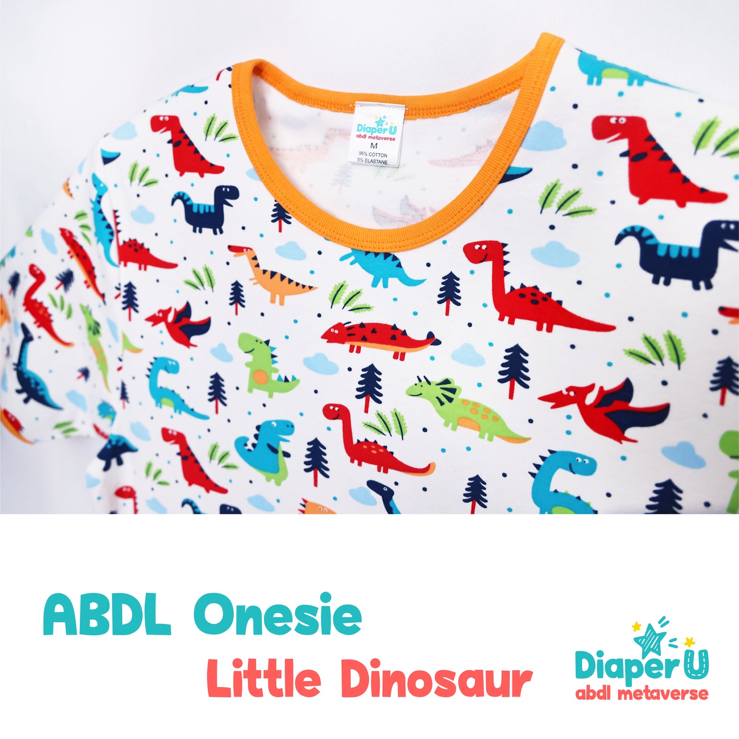 ABDL Onesie - Little Dinosaur