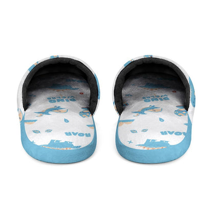 Men Size Extra Warm Slippers - Dino World